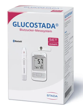 Глюкометр GLUCOSTADA ммоль/л White