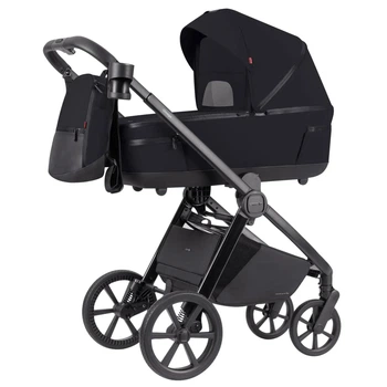 Коляска универсальная Carrello Omega CRL-6540/1 Cosmo Black (2in1) + adapters
