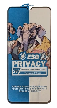 Захисне скло Elephant Privacy для Samsung Galaxy A24 / A245 антишпигун black
