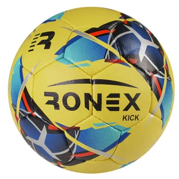 Мяч футбольный №4 Ronex Kick желтый RX4-KCK242