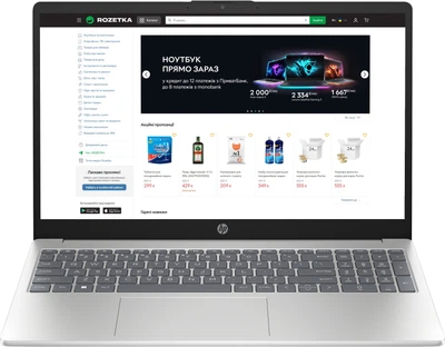 Ноутбук HP Laptop 15-fc0312ua (CS8A2EA) Natural Silver