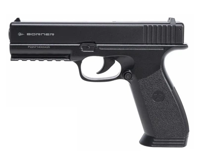 Пистолет пневматический Borner 17 (Glock 17) Black