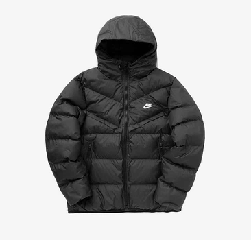 Пуховик Чоловічий теплий чорний дутий 2XL