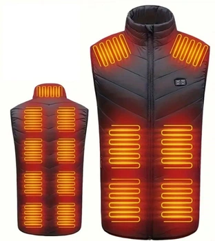 Чоловічий жилет із підігріванням HeatFashion Electric Heating Vest (15 зон) Чорний L HDSYR_1399