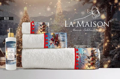 Подарочный набор полотенец La Maison, 3 шт. с ароматом Olen