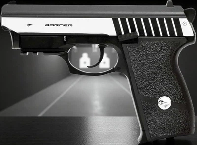 Пневматический пистолет Borner Panther 801 (Sig Sauer) Blowback с лазерным целеуказателем