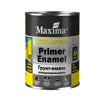 Грунт-емаль швидковисихаюча Maxima 2,5кг Червона