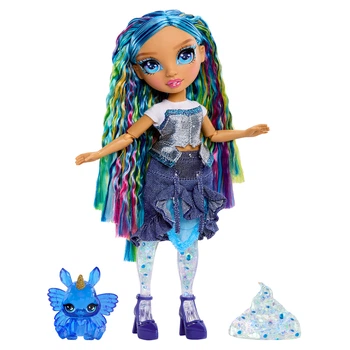 Игровой набор с куклой и слаймом RAINBOW HIGH серии "Rainbow Shimmers" Скайлер с аксессуарами 28 см 122418