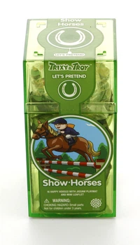 Игровой набор с животными COG Show Horses 16 предметов + игровая поверхность T093
