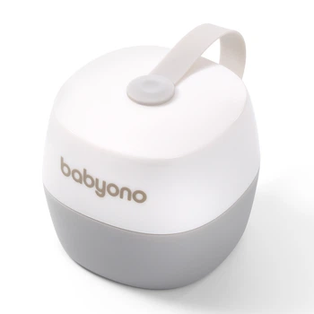 Дорожный гигиеничный пластиковый футляр-контейнер для 2 пустышек Babyono Natural nursing белый