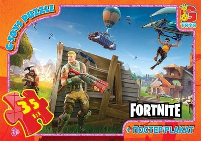 Пазлы ТМ "G-Toys" из серии "Fortnite", 35 эл. (FN532)