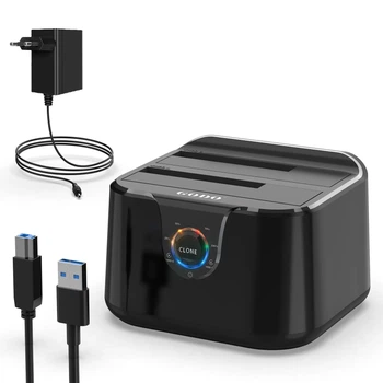 Док станція GODO GDPD01T для HDD SSD 2.5" 3.5" SATA III USB3.0 з функцією клонування