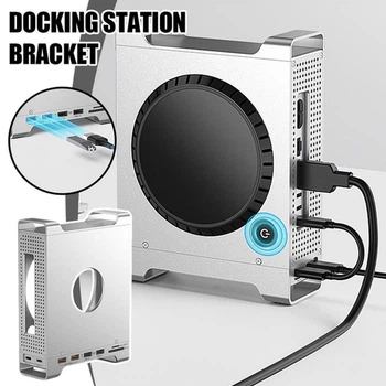 Док станция Хаб Blueendless MAC905 9 в 1 USB Type-C с поддержкой M2 SSD NVMe для Mac Mini M4 / M4 Pro 9 портов