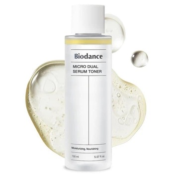 Увлажняющий двухфазный тонер Biodance Micro Dual Serum Toner 150 мл