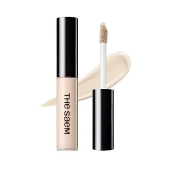 Консилер со светоотражающими частицами The Saem Cover Perfection Tip Concealer 7мл Тон 0.5 Ice Beige