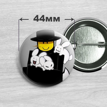 Значок Мафиозо и Габби из Роблокс игры Forsaken / Форсакен. №9 44мм
