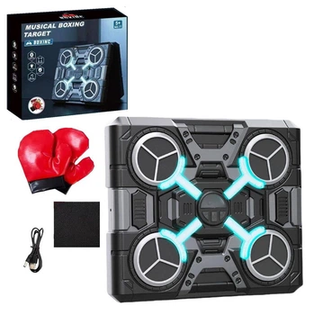 Детская музыкальная мишень для бокса Musical Boxing Target с Bluetooth, LED-подсветкой и счетчиком ударов