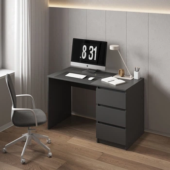 Письменный стол с 3 ящиками R 1 VAYS Антрацит 120х60х75,5 см