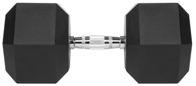 Hantel żeliwny gumowany Rebel Active HEX RBA-2325-40 40 kg (5901890112000)