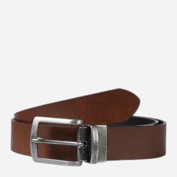 Ремінь чоловічий з натруальної шкіри Cross Jeans 0446K-025 100 см Коричневий (8699438968437)