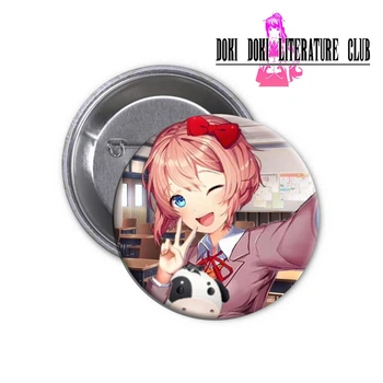 Значок Doki Doki Literature Club | Литературный клуб Доки Доки | DDLC #32 Sayori | Сайори