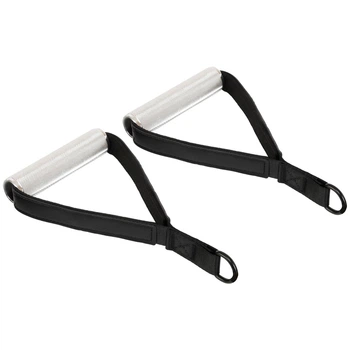 Ручки для эспандера и тренажера Aluminum Handles SP-Sport 4771 комплектация 2шт Black-Silver