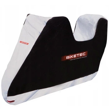 Чохол для мотоцикла із заднім кофром Biketec Aquatec Top Box чорний/сірий, S