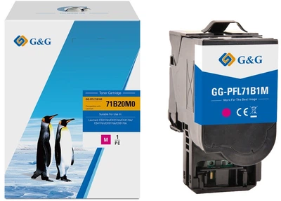 Тонер-картридж G&G для Lexmark 71B20M0 Magenta (NT-PFL71B1M)