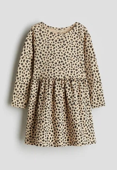 Платье для девочки бежевое Леопардовый принт H&M 92см (400011858)