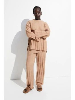 Штаны с шерстью H&M 271121848_darkbeige S Темно-Бежевый