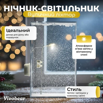 Нічник-світильник "Вуличний ліхтар", набір для творчості