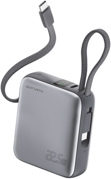 Powerbank 4smarts Pocket Dual Cord 10000 mAh 25.5W Space Gray (4S541625)