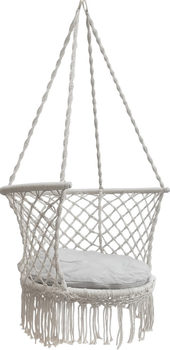 Huśtawka ogrodowa wisząca z oparciem Ikonka