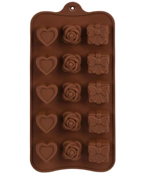 Форма силикон для конфет "Love" 15шт/л 20.5*10.3см R34957