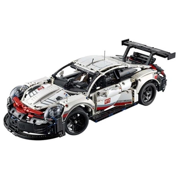 Конструктор Порше 1580 деталей Porsche 911 RSR Technic для хлопчиків , хлопців і чоловіків 1:10 в Подарунковій коробці