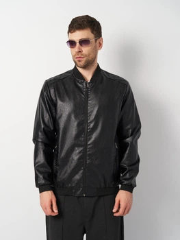 Куртка из искусственной кожи мужская Bologgy k1048739bl 2XL Черная (ROZ6501012096)