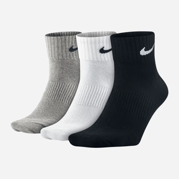 Носки Nike U Nk Perf Ltwt Qt SX4706-901 34-38 (S) 3 пары Черный/Белый/Серый (884726577172)