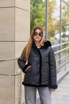 Зимова куртка Mila Nova К-349 52 чорна