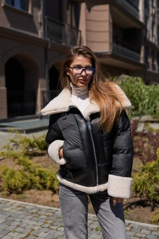 Зимова куртка Mila Nova К-285 50 чорна