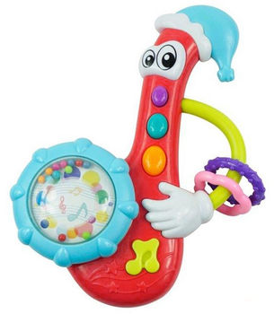 Grzechotka muzyczna Baby Mix Saksofon Czerwony (5902216913349)