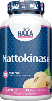 Натокіназа Haya Labs Nattokinase 2000 FU 90 капсул (858047007892)