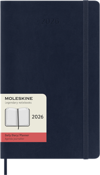 Ежедневник Moleskine 2026 средний 13х21 см сапфир мягкий (8056999274566)