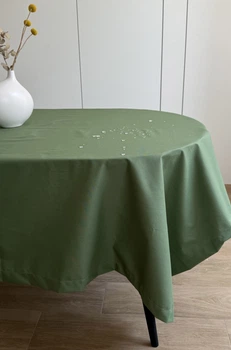 Скатерть Ecotton Duck 4057 Green Водо-грязеотталкивающая 170х200 см (25328_000)