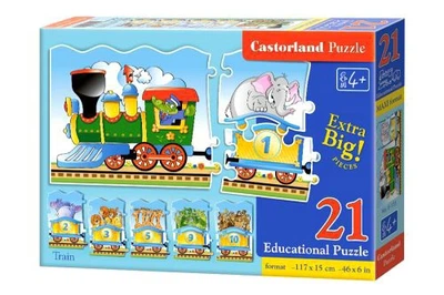 Пазлы Educational Поезд: 21 элемент Castorland для детей от 4 лет. (539366)