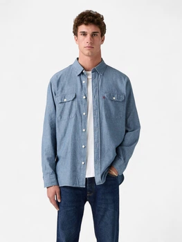 Сорочка джинсова чоловіча Levi`s 596445825 XL Синя (1159859464)