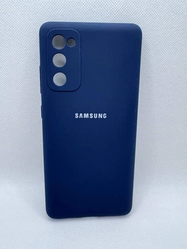 Чехол Silicone Cover Full для Samsung Galaxy S20 FE Темно-синий