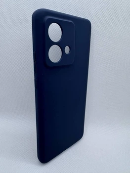 Чехол накладка Silicone Cover Full для Motorola Edge 40 Neo Темно-синий