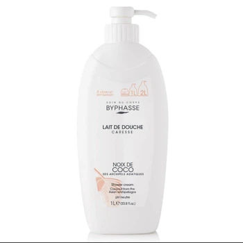 Крем-гель для душа Byphasse Caresse Shower Cream Coconut 1 л
