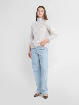 Светр жіночий бежевого кольору з додаванням вовни Arber Crew-neck FW D4 WTR-227 L бежевий (W10.31.16.531)
