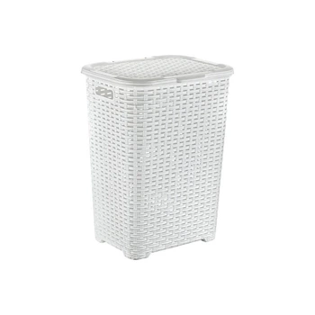 Кошик для білизни ротанг з кришкою 45л Dunya Plastik (05006)